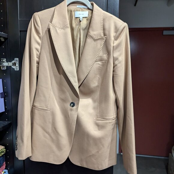 Reiss Marlie Tailored Wool Blend Single Breasted Suit Blazer (US 6) - Picture 3 of 7